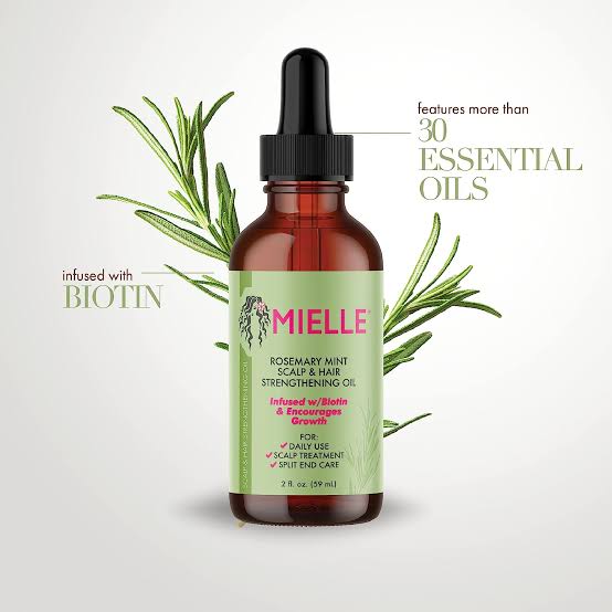 MIELLE Rosemary Mint Scalp & Hair Strengthening Oil